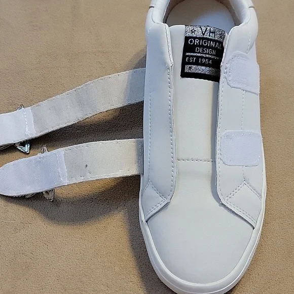 Vintage Havana Silver Sparkle Star Pure White Sneakers VH LMTD 0991 Size 9 NWOT - Picture 7 of 12